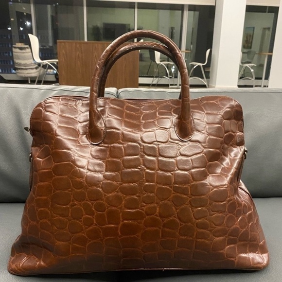 Ralph Lauren vintage safari croc embossed XL bag - Picture 2 of 16